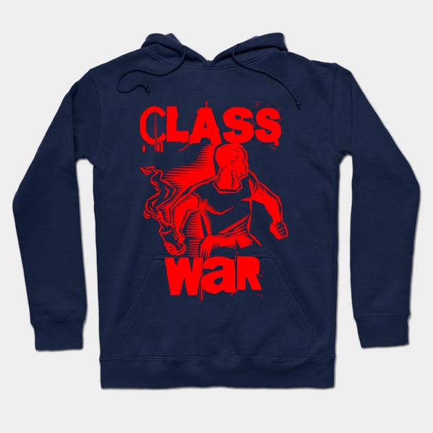 Class War - Molotov Cocktail Hoodie by EddieBalevo